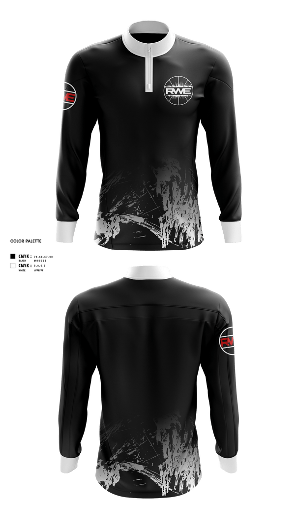 Quarter Zip Jacket, Rwe, Men's Basketball, Teamtime, Team time, sublimation, custom sports apparel, team uniforms, spirit wear, spiritwear, sports uniforms, custom shirts, team store, custom team store, fundraiser sports, apparel fundraiser