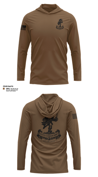 Long Sleeve Hooded Sun Shirt, OSTC Det. Norfolk, Navy, Teamtime, Team time, sublimation, custom sports apparel, team uniforms, spirit wear, spiritwear, sports uniforms, custom shirts, team store, custom team store, fundraiser sports, apparel fundraiser