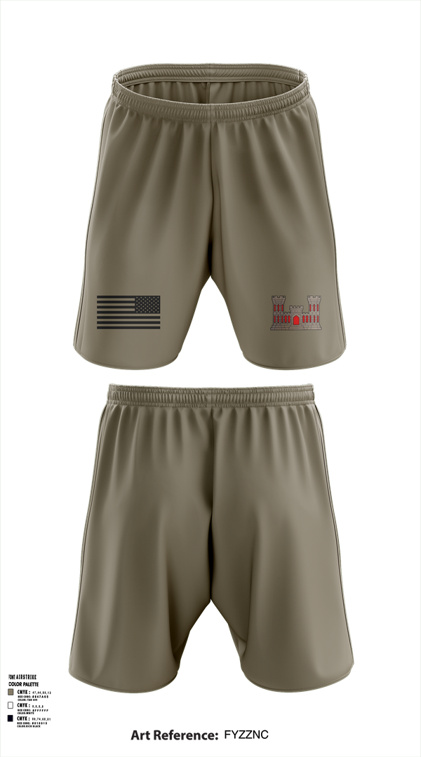 Athletic Shorts With Pockets, 1221st Route Clearance Co., National Guard, Teamtime, Team time, sublimation, custom sports apparel, team uniforms, spirit wear, spiritwear, sports uniforms, custom shirts, team store, custom team store, fundraiser sports, apparel fundraiser
