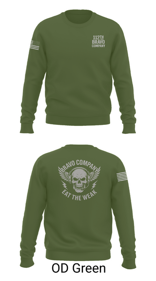 Crew Neck Sweatshirt, 112th Signal Battalion B CO, , Teamtime, Team time, sublimation, custom sports apparel, team uniforms, spirit wear, spiritwear, sports uniforms, custom shirts, team store, custom team store, fundraiser sports, apparel fundraiser