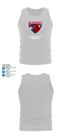 Tank Top, Touchet Redhawks Basketball, Men's Basketball, Teamtime, Team time, sublimation, custom sports apparel, team uniforms, spirit wear, spiritwear, sports uniforms, custom shirts, team store, custom team store, fundraiser sports, apparel fundraiser
