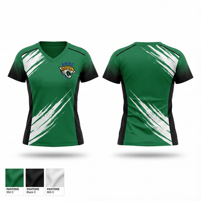 Alexandria Middle Magnet School Track & Field 53774200 Women's Short Sleeve V-neck Shirt - 25