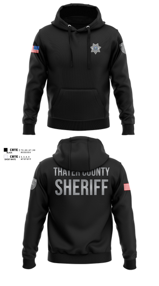 Hoodie, Thayer County Sheriff, Police, Teamtime, Team time, sublimation, custom sports apparel, team uniforms, spirit wear, spiritwear, sports uniforms, custom shirts, team store, custom team store, fundraiser sports, apparel fundraiser