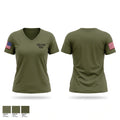 Dover ESU Women's Short Sleeve V-neck Shirt - 1