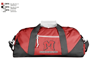 Duffle Bag, Madison Panthers Tennis, Tennis, Teamtime, Team time, sublimation, custom sports apparel, team uniforms, spirit wear, spiritwear, sports uniforms, custom shirts, team store, custom team store, fundraiser sports, apparel fundraiser