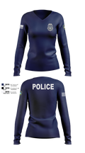 Colorado Springs Police Department 84978371 Women's Long Sleeve V-neck Shirt - 102