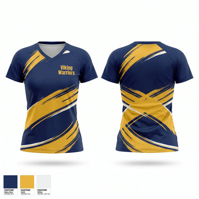 Viking Warriors Women's Short Sleeve V-neck Shirt - 1