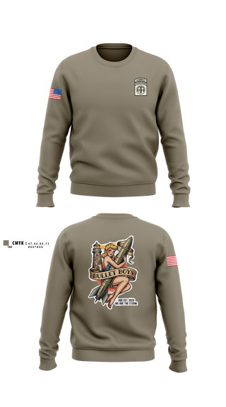 Crew Neck Sweatshirt, Ammo, Distro, 407th LSB, Army, Teamtime, Team time, sublimation, custom sports apparel, team uniforms, spirit wear, spiritwear, sports uniforms, custom shirts, team store, custom team store, fundraiser sports, apparel fundraiser