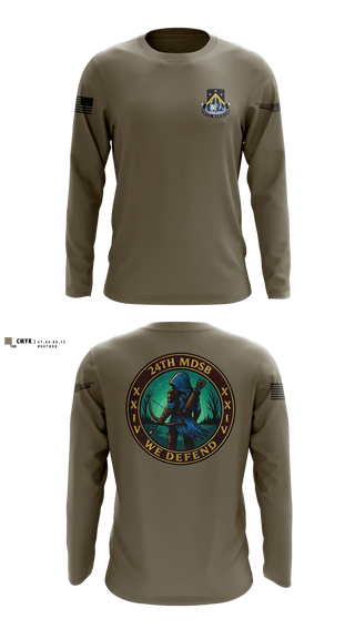 Long Sleeve Performance Shirt, 24TH MDSB, Army, Teamtime, Team time, sublimation, custom sports apparel, team uniforms, spirit wear, spiritwear, sports uniforms, custom shirts, team store, custom team store, fundraiser sports, apparel fundraiser