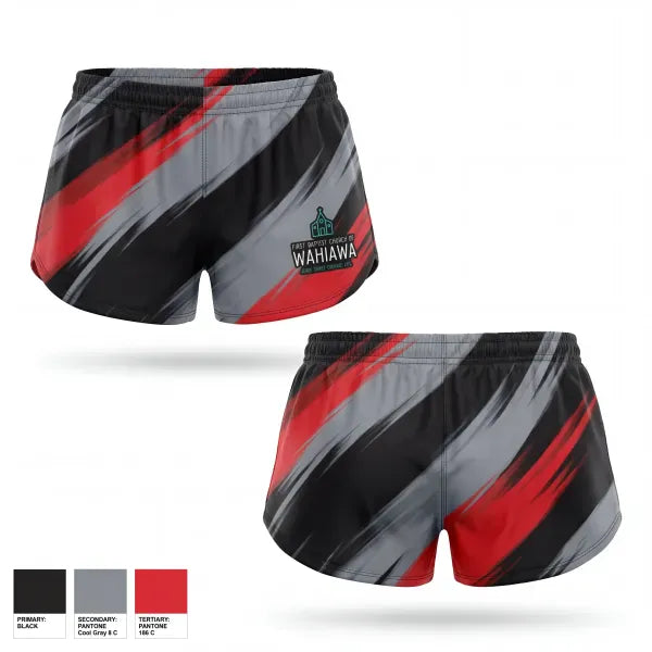 Womens Shorts, FBCW, Army, Teamtime, Team time, sublimation, custom sports apparel, team uniforms, spirit wear, spiritwear, sports uniforms, custom shirts, team store, custom team store, fundraiser sports, apparel fundraiser
