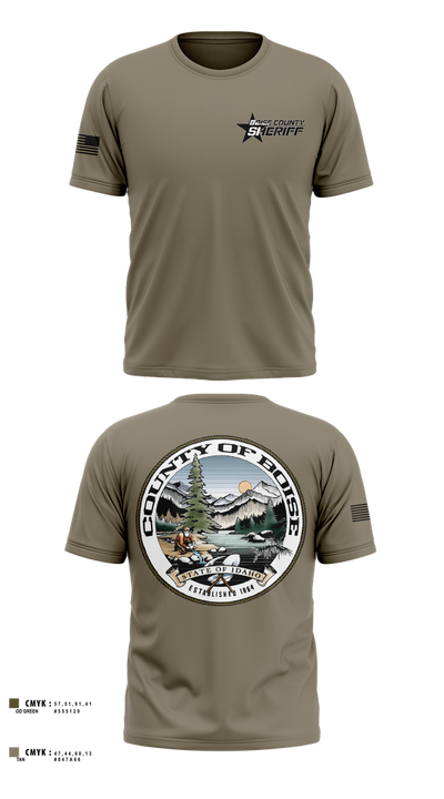 Boise County Sheriffs 675554 Short Sleeve Performance Shirt - 4