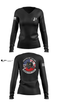 Delta Co. 1-3 Attack Battalion Women's Long Sleeve V-neck Shirt - 2