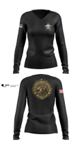 Bedford County Sheriff K9 Unit 82789268 Women's Long Sleeve V-neck Shirt - 32