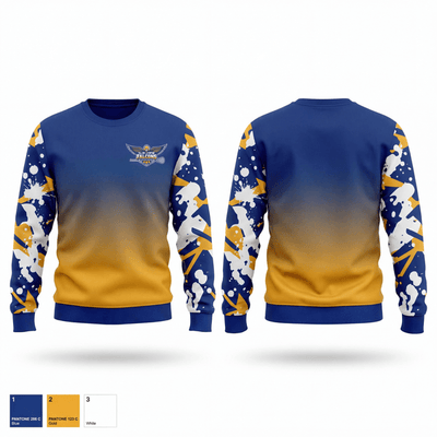 Saddle Brook Falcons Lacrosse 64067977 Crew Neck Sweatshirt - 1