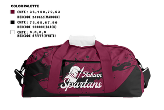 Duffle Bag, Auburn Spartans, , Teamtime, Team time, sublimation, custom sports apparel, team uniforms, spirit wear, spiritwear, sports uniforms, custom shirts, team store, custom team store, fundraiser sports, apparel fundraiser