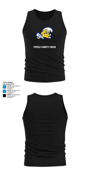 Tank Top, Tupelo Varsity Cheer, Cheer, Teamtime, Team time, sublimation, custom sports apparel, team uniforms, spirit wear, spiritwear, sports uniforms, custom shirts, team store, custom team store, fundraiser sports, apparel fundraiser