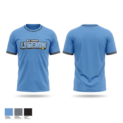 Short Sleeve Performance Shirt, EC Ohio Legends, Softball, Teamtime, Team time, sublimation, custom sports apparel, team uniforms, spirit wear, spiritwear, sports uniforms, custom shirts, team store, custom team store, fundraiser sports, apparel fundraiser