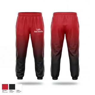 Sweatpants, Lady Red Devils, Softball, Teamtime, Team time, sublimation, custom sports apparel, team uniforms, spirit wear, spiritwear, sports uniforms, custom shirts, team store, custom team store, fundraiser sports, apparel fundraiser