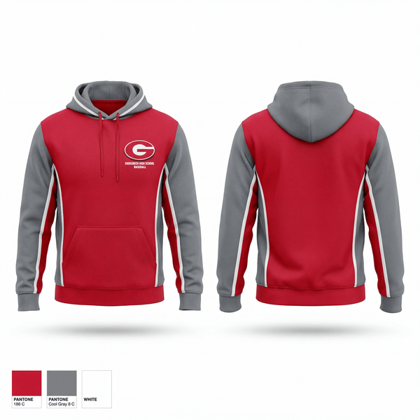 Hoodie, Groesbeck High School Baseball, Baseball, Teamtime, Team time, sublimation, custom sports apparel, team uniforms, spirit wear, spiritwear, sports uniforms, custom shirts, team store, custom team store, fundraiser sports, apparel fundraiser