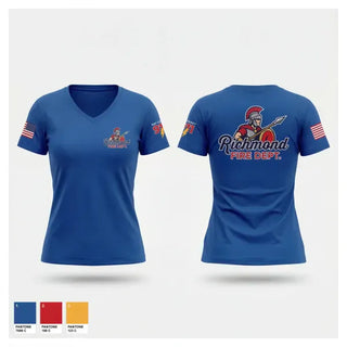Womens Short Sleeve Vneck Shirt, 1128th FSC, Army, Teamtime, Team time, sublimation, custom sports apparel, team uniforms, spirit wear, spiritwear, sports uniforms, custom shirts, team store, custom team store, fundraiser sports, apparel fundraiser