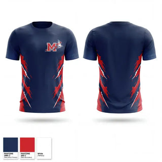 Short Sleeve Performance Shirt, Manalapan Braves 9U Blue, Baseball, Teamtime, Team time, sublimation, custom sports apparel, team uniforms, spirit wear, spiritwear, sports uniforms, custom shirts, team store, custom team store, fundraiser sports, apparel fundraiser