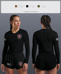PCFD 82208638 Women's Long Sleeve V-neck Shirt - 2