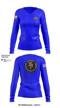 AFJROTC MS-081 DRONE TEAM 88778530 Women's Long Sleeve V-neck Shirt - 203