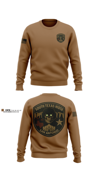 Crew Neck Sweatshirt, South Texas HIDTA, Police, Teamtime, Team time, sublimation, custom sports apparel, team uniforms, spirit wear, spiritwear, sports uniforms, custom shirts, team store, custom team store, fundraiser sports, apparel fundraiser