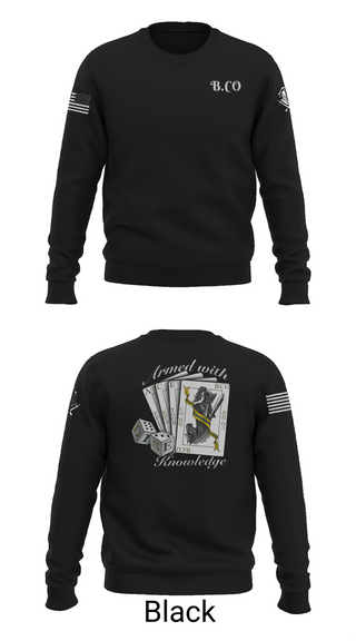 Crew Neck Sweatshirt, Bravo Company 532ND Military Battalion, , Teamtime, Team time, sublimation, custom sports apparel, team uniforms, spirit wear, spiritwear, sports uniforms, custom shirts, team store, custom team store, fundraiser sports, apparel fundraiser