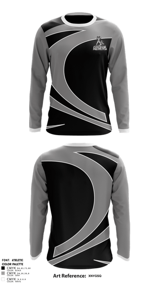 Long Sleeve Performance Shirt, Ballbarians, Men's Volleyball, Teamtime, Team time, sublimation, custom sports apparel, team uniforms, spirit wear, spiritwear, sports uniforms, custom shirts, team store, custom team store, fundraiser sports, apparel fundraiser