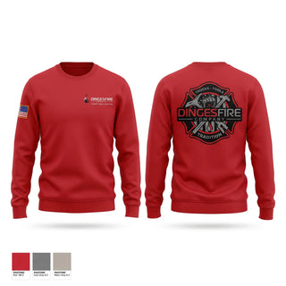 Crew Neck Sweatshirt, Dinges Fire Company, Fire Department, Teamtime, Team time, sublimation, custom sports apparel, team uniforms, spirit wear, spiritwear, sports uniforms, custom shirts, team store, custom team store, fundraiser sports, apparel fundraiser