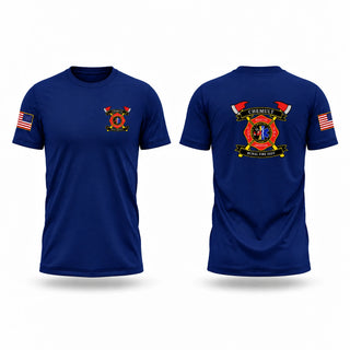 Old School Cotton Feel Shirt, Chemult Rural Fire Protection District, Fire Department, Teamtime, Team time, sublimation, custom sports apparel, team uniforms, spirit wear, spiritwear, sports uniforms, custom shirts, team store, custom team store, fundraiser sports, apparel fundraiser