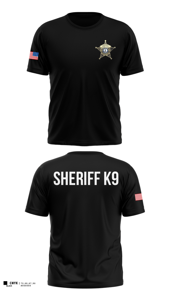 Old School Cotton Feel Shirt, Bedford County Sheriff K9 Unit, Police, Teamtime, Team time, sublimation, custom sports apparel, team uniforms, spirit wear, spiritwear, sports uniforms, custom shirts, team store, custom team store, fundraiser sports, apparel fundraiser