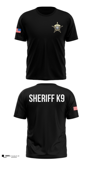Short Sleeve Performance Shirt, Bedford County Sheriff K9 Unit, Police, Teamtime, Team time, sublimation, custom sports apparel, team uniforms, spirit wear, spiritwear, sports uniforms, custom shirts, team store, custom team store, fundraiser sports, apparel fundraiser