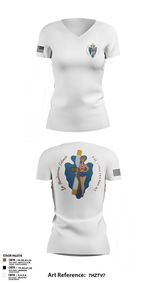 Womens Short Sleeve Vneck Shirt, B Co. 1/114th polo, Army, Teamtime, Team time, sublimation, custom sports apparel, team uniforms, spirit wear, spiritwear, sports uniforms, custom shirts, team store, custom team store, fundraiser sports, apparel fundraiser