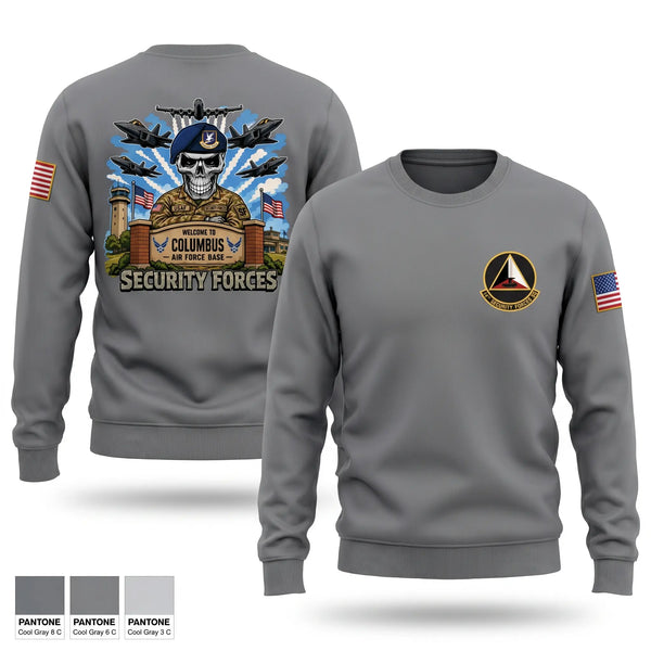 Crew Neck Sweatshirt, 14th Security Forces Squadron, Air Force, Teamtime, Team time, sublimation, custom sports apparel, team uniforms, spirit wear, spiritwear, sports uniforms, custom shirts, team store, custom team store, fundraiser sports, apparel fundraiser