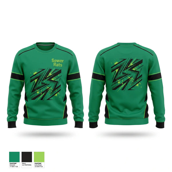 Crew Neck Sweatshirt, Sewer Rats, Men's Soccer, Teamtime, Team time, sublimation, custom sports apparel, team uniforms, spirit wear, spiritwear, sports uniforms, custom shirts, team store, custom team store, fundraiser sports, apparel fundraiser