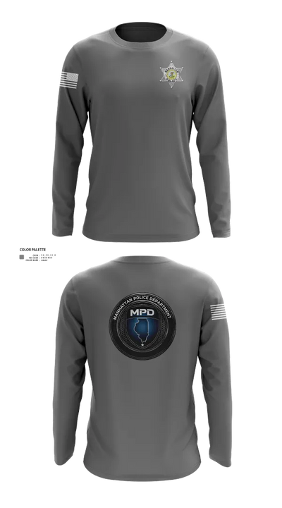 Manhattan Police Department 25505954 Long Sleeve Performance Shirt 141