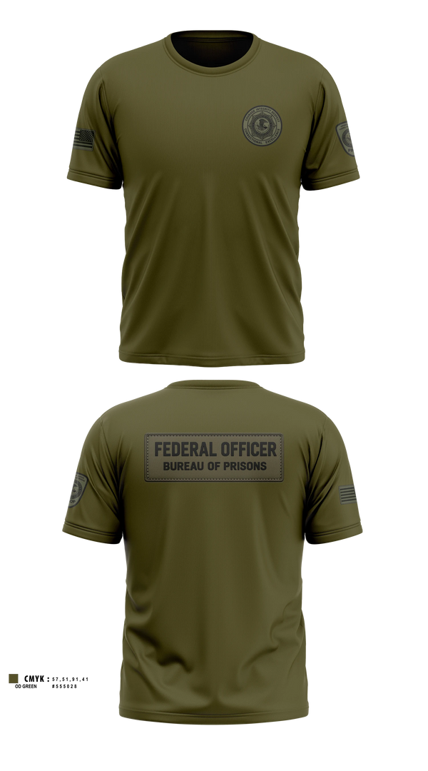 Short Sleeve Performance Shirt, Federal bureau of prions, Police, Teamtime, Team time, sublimation, custom sports apparel, team uniforms, spirit wear, spiritwear, sports uniforms, custom shirts, team store, custom team store, fundraiser sports, apparel fundraiser