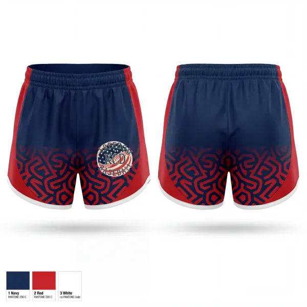 Womens Shorts, KCD Freedom, Baseball, Teamtime, Team time, sublimation, custom sports apparel, team uniforms, spirit wear, spiritwear, sports uniforms, custom shirts, team store, custom team store, fundraiser sports, apparel fundraiser