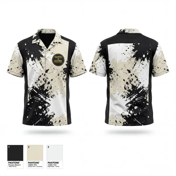 Short Sleeve Bowling Jersey, Glove & Glory, Bowling, Teamtime, Team time, sublimation, custom sports apparel, team uniforms, spirit wear, spiritwear, sports uniforms, custom shirts, team store, custom team store, fundraiser sports, apparel fundraiser