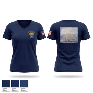 Womens Short Sleeve Vneck Shirt, Hawthorne Police Department, Police, Teamtime, Team time, sublimation, custom sports apparel, team uniforms, spirit wear, spiritwear, sports uniforms, custom shirts, team store, custom team store, fundraiser sports, apparel fundraiser