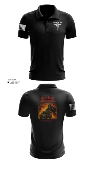 Short Sleeve Performance Polo, 194th AR BDE HRT Medics, Army, Teamtime, Team time, sublimation, custom sports apparel, team uniforms, spirit wear, spiritwear, sports uniforms, custom shirts, team store, custom team store, fundraiser sports, apparel fundraiser