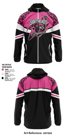Windbreaker, southeast Jaguars, , Teamtime, Team time, sublimation, custom sports apparel, team uniforms, spirit wear, spiritwear, sports uniforms, custom shirts, team store, custom team store, fundraiser sports, apparel fundraiser