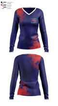 MB Sports Academy 96139088 Women's Long Sleeve V-neck Shirt - 1