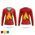 Chin Hills FC Women's Long Sleeve V-neck Shirt - 1