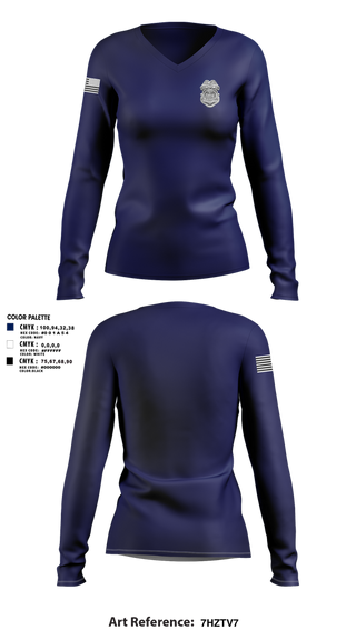 Womens Long Sleeve Vneck Shirt, Military Police, , Teamtime, Team time, sublimation, custom sports apparel, team uniforms, spirit wear, spiritwear, sports uniforms, custom shirts, team store, custom team store, fundraiser sports, apparel fundraiser
