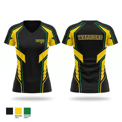 Warriors Women's Short Sleeve V-neck Shirt - 3