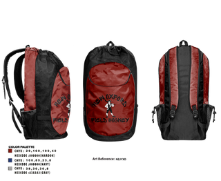Gear Bag, New Oxford Field Hockey, Field Hockey, Teamtime, Team time, sublimation, custom sports apparel, team uniforms, spirit wear, spiritwear, sports uniforms, custom shirts, team store, custom team store, fundraiser sports, apparel fundraiser