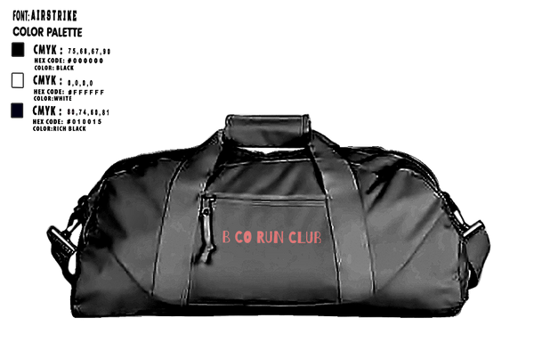 Duffle Bag, Blackfoot Company Run Club, Army, Teamtime, Team time, sublimation, custom sports apparel, team uniforms, spirit wear, spiritwear, sports uniforms, custom shirts, team store, custom team store, fundraiser sports, apparel fundraiser